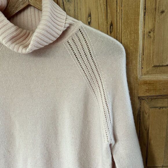 IMMA Medium Pale Pink Cashmere Sweater Turtleneck Knit - Picture 7 of 12